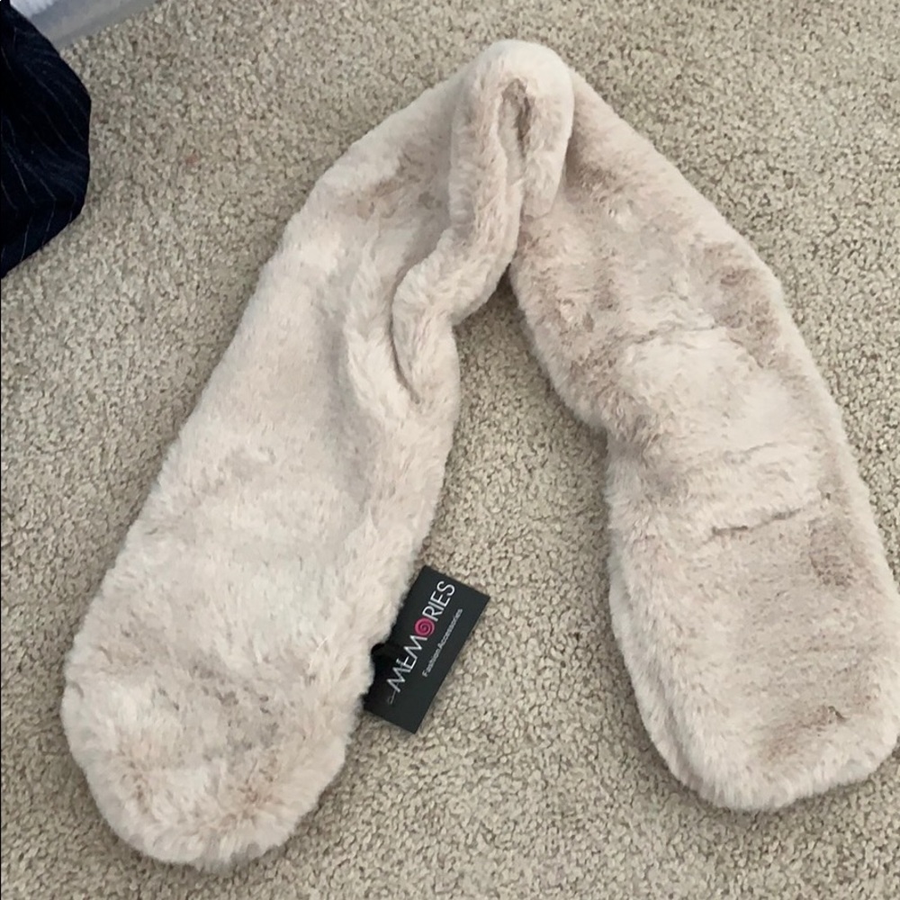 Fur neck scarf